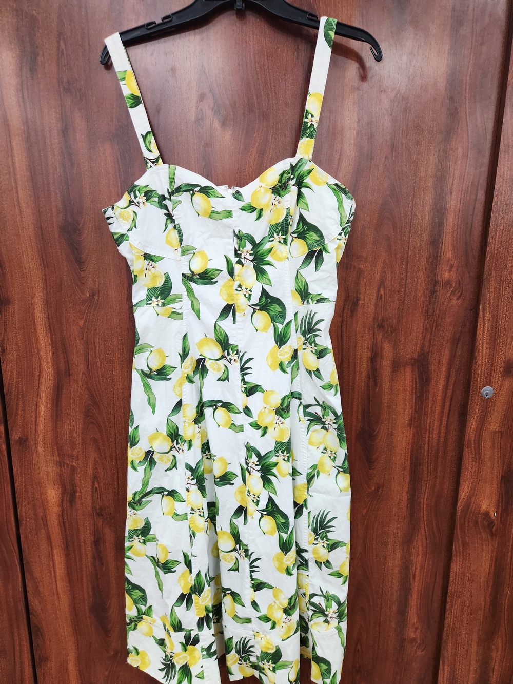 Avec Les‎ Filles White Lemon Print Sundress